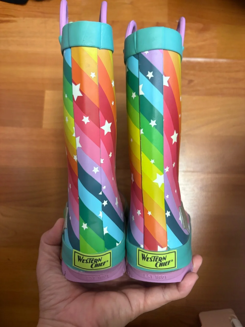 Western Chief Kids Rainbow Star Rain Boots - Multicolor